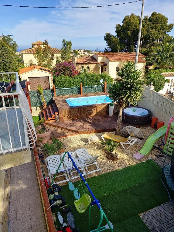 Calpe Chalet Privado Piscina A 5Min De La Playa Y Centro Jacuzzi Barbacoa Wifi Aire Dış mekan fotoğraf