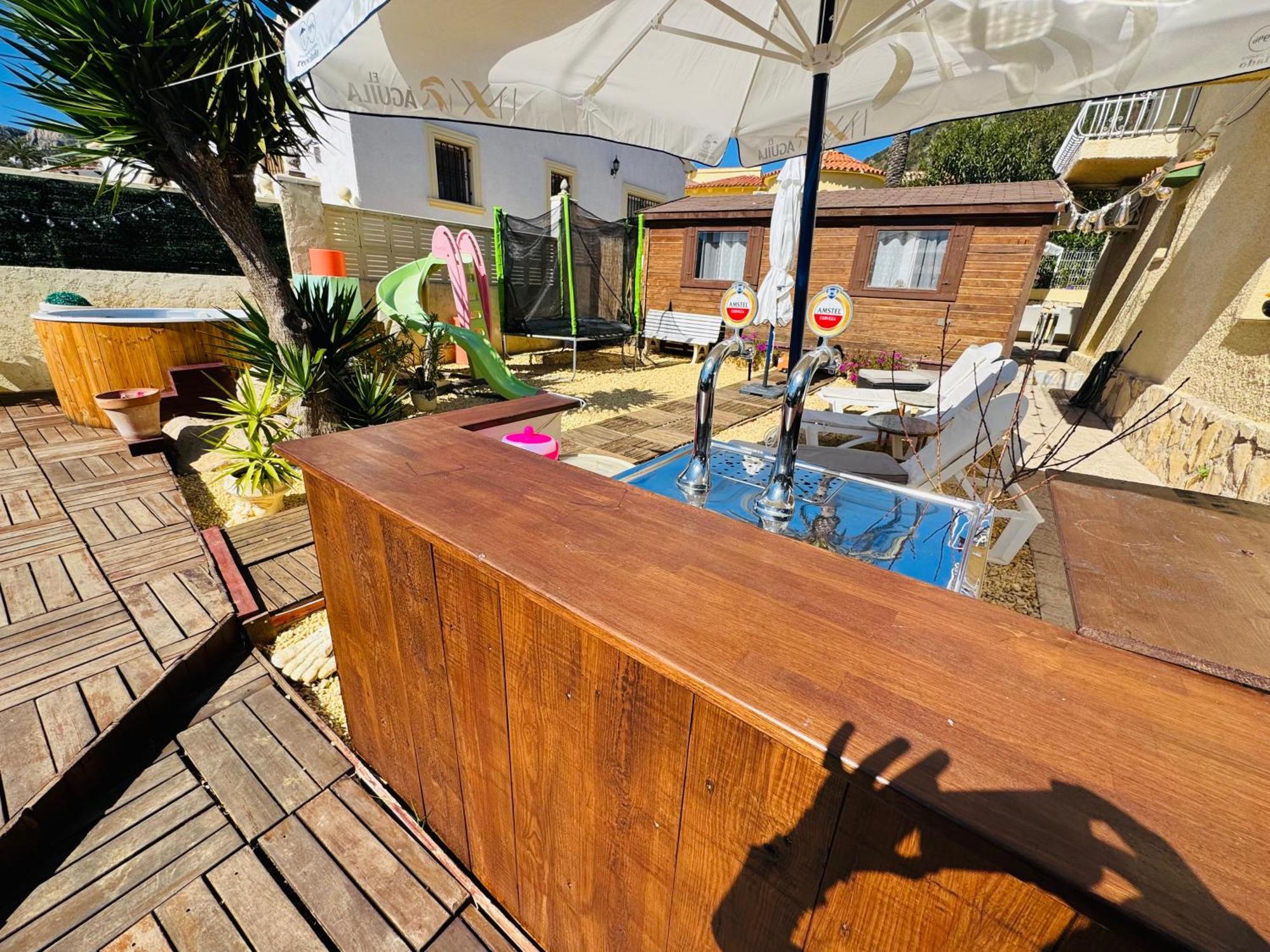 Calpe Chalet Privado Piscina A 5Min De La Playa Y Centro Jacuzzi Barbacoa Wifi Aire Dış mekan fotoğraf