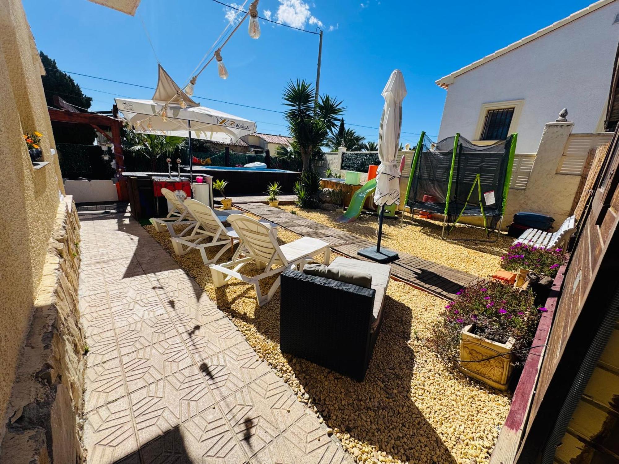 Calpe Chalet Privado Piscina A 5Min De La Playa Y Centro Jacuzzi Barbacoa Wifi Aire Dış mekan fotoğraf