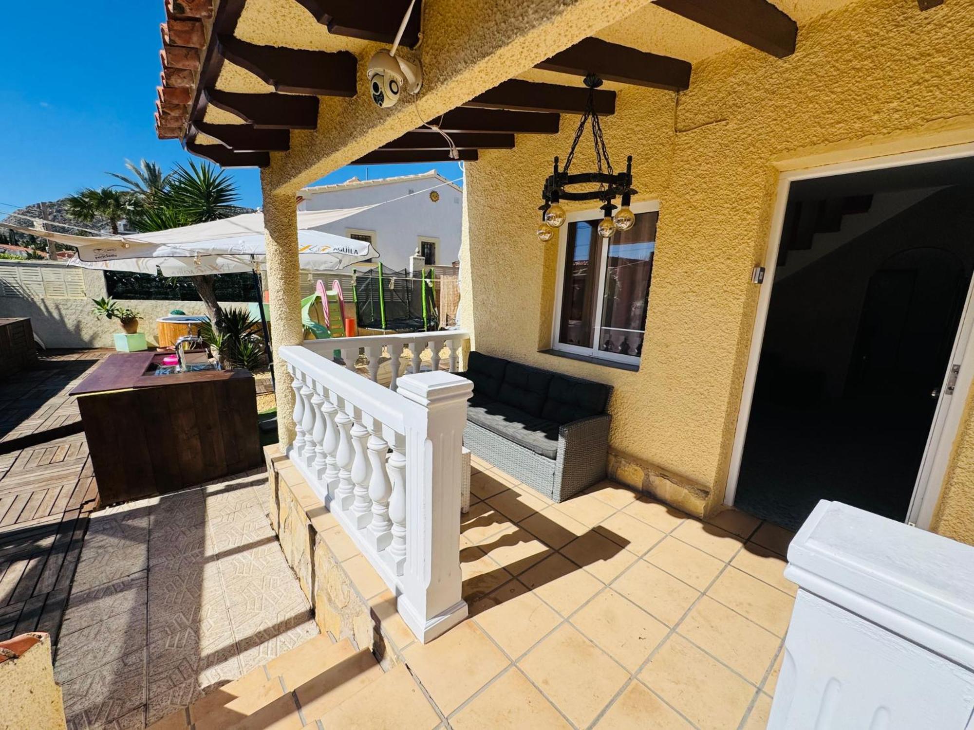 Calpe Chalet Privado Piscina A 5Min De La Playa Y Centro Jacuzzi Barbacoa Wifi Aire Dış mekan fotoğraf